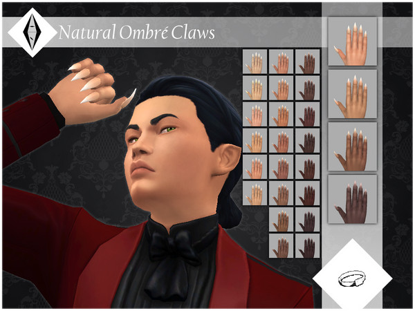 Sims 4 — Ring 1 by AleNikSimmer — Claws I've made for Remus :D check his version too! They come in 26 swatches, to match