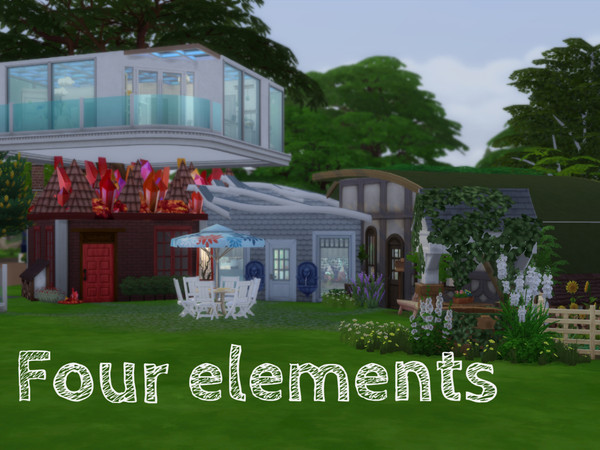 Sims 4 — Four elements by Swons_and_SharkS_privat_page — The house is well suited for living challenge &amp;quot;
