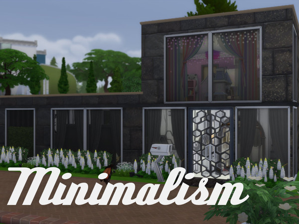 Sims 4 — Minimalism by Swons_and_SharkS_privat_page — This house is well suited for a small family with their secrets and
