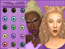 Sims 4 — SHINY LENSES (NON-DEFAULT) by PixelatedSimmerGirl — - as facepaint - 15 swatches - toddler-elder f/m - non