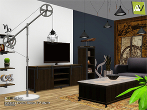 Sims 3 — Everett Living Room TV Units by ArtVitalex — - Everett Living Room TV Units - ArtVitalex@TSR, Aug 2018 - All