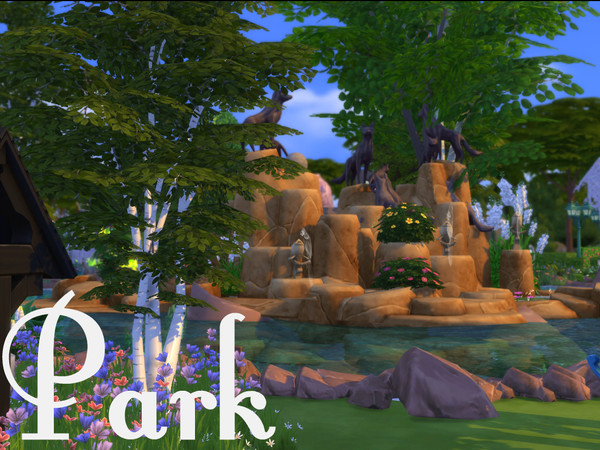 Sims 4 — Park  by Swons_and_SharkS_privat_page — There's a lot of things in this Park. It is suitable for a romantic