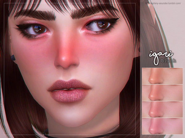 Sims 4 — [ Igari ] - Blush by Screaming_Mustard — A simple blush with a little bit of shine. For females, teen +. With