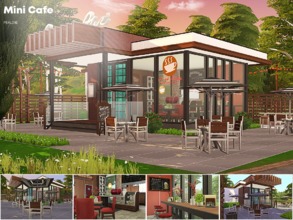 Sims 4 — Mini Cafe by Pralinesims — By Pralinesims