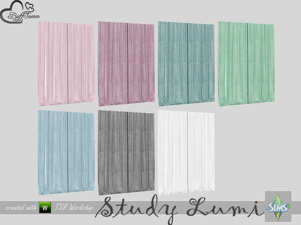 Sims 4 — Study Lumi Curtain Inner by BuffSumm — Part of the *Study Lumi Set* Created by BuffSumm @ TSR