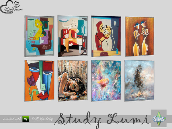 Sims 4 — Study Lumi Painting by BuffSumm — Part of the *Study Lumi Set* Created by BuffSumm @ TSR