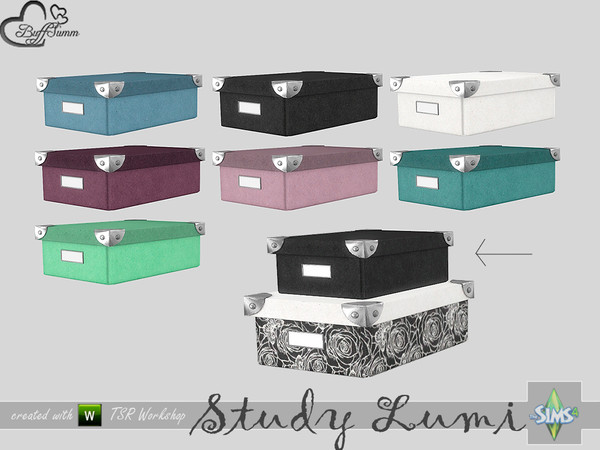 Sims 4 — Study Lumi Box small by BuffSumm — Part of the *Study Lumi Set* Created by BuffSumm @ TSR