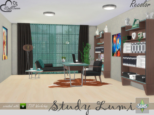 Sims 4 — [Recolor] Study Lumi by BuffSumm — Some Recolors of the Study / Office Lumi... Mesh needed!!!!!!!