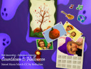 Sims 4 — Countdown to Halloween by RethaSim — Count down the days to Halloween with this fun calendar, featuring a purple