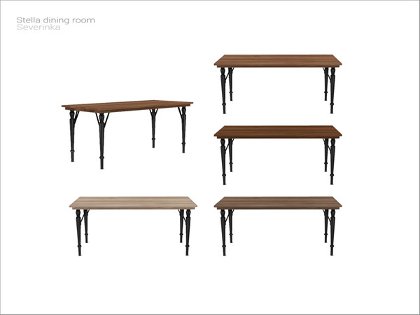 Sims 4 — [Stella diningroom] - dining table short by Severinka_ — Dining table short (2x1) From the set 'Stella