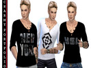 Sims 4 — Men's Casual T-Shirt - Movie Hangout needed by Charmy_Sims_Portfolio — Men's Casual T-Shirt TS4 Movie Hangout