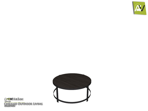 Sims 4 — Chicago Circle Coffee Table by ArtVitalex — - Chicago Circle Coffee Table - ArtVitalex@TSR, Sep 2018