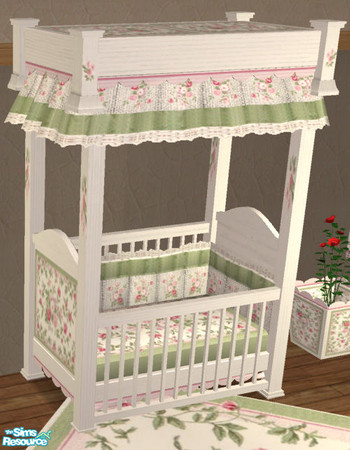 Sims 2 — Storybook Nursery 4-ShabbyChic bedding by Simaddict99 — This will recolor the crib bedding and other fabric in