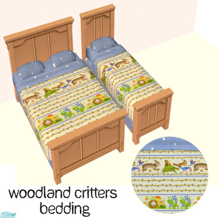 Sims 2 — Bedding Collection #8 - Woodland Critter by agaliha5 — 