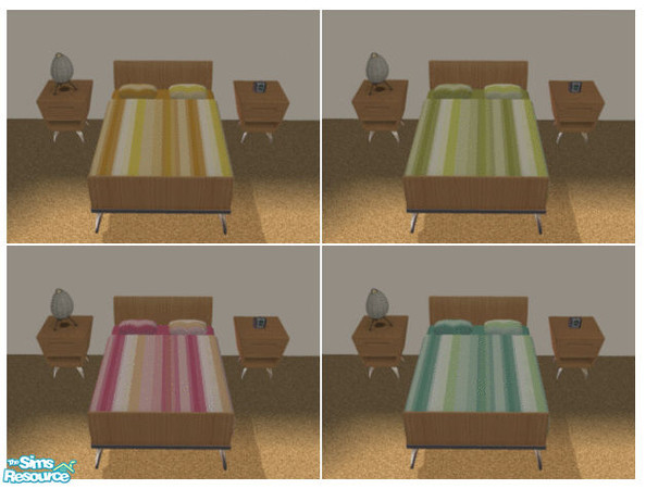 Sims 2 — Aerial Bedding Set by s00z — 