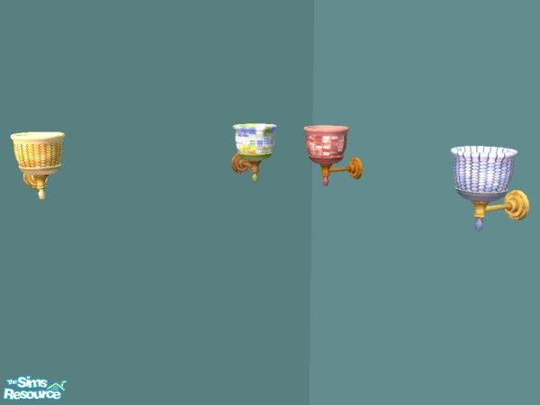 Sims 2 — Four Colorful Sconces by Audrey_May — 