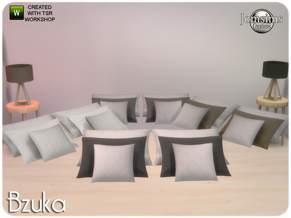 Sims 4 — bzuka cushions bed1 by jomsims — bzuka cushions bed1