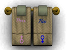 Sims 3 — His & Hers Towels by SonikkuBurr — His & Hers Towels ...Perfect for couples!