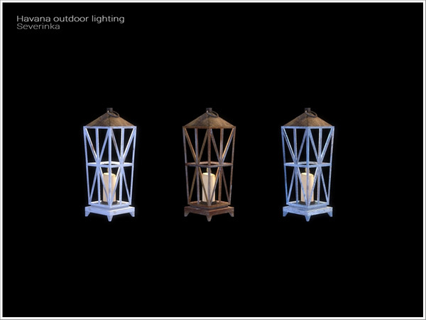 Sims 4 — [Havana outdoor] - high candle on floor by Severinka_ — Beach high candle on floor From the set 'Havana outdoor'