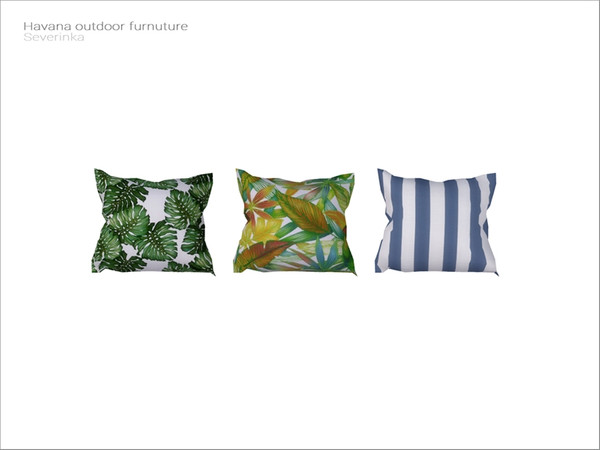 Sims 4 — [Havana outdoor] - pillow by Severinka_ — Pillow for sofa and chairs From the set 'Havana outdoor' Build / Buy