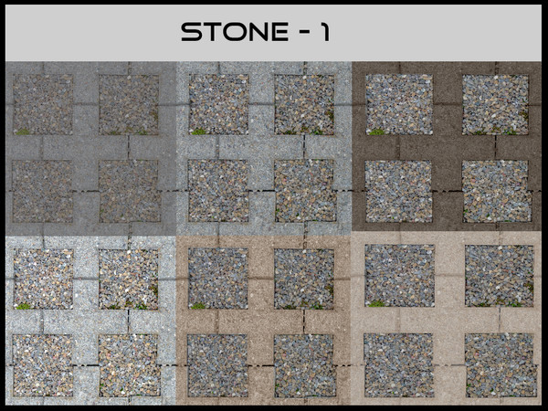 Sims 4 — Stone 1 Floors by megsimple2 — Concrete and pebbles for a special look to your pool side sidewalks or entry.