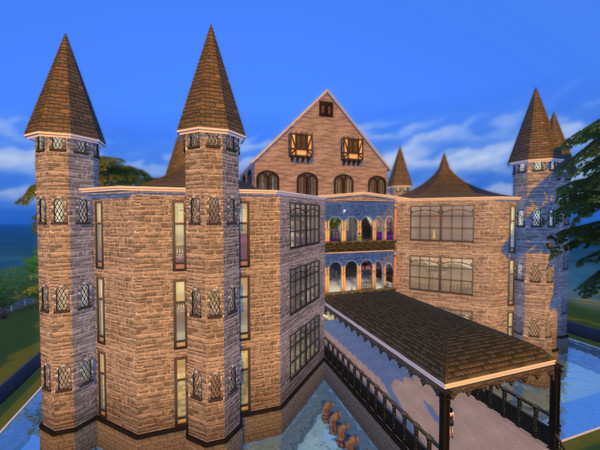 Sims 4 — The Castle Arts Centre by Rowen_A_Boatman — Fabulous art centre built in an medieval castle! View the artwork,