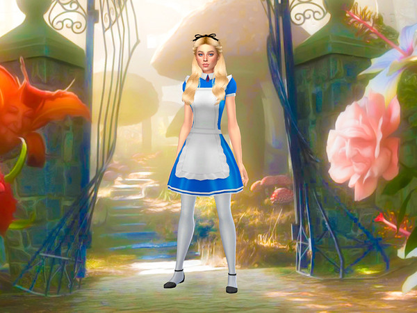 Sims 4 — Alice in Wonderland CAS Background 1 by KatVerseCC — I needed a CAS Background for my Alice in Wonderland video