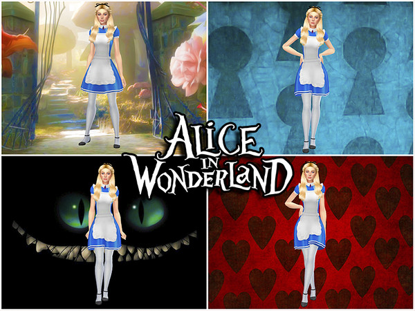Sims 4 — Alice in Wonderland CAS Backgrounds by KatVerseCC — I needed a CAS Background for my Alice in Wonderland video