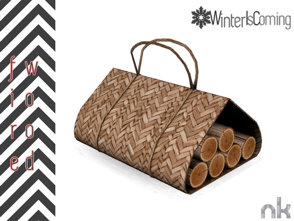 Sims 4 — Nikadema Wic Firewood by nikadema — Winter Is Coming Living Room Firewood