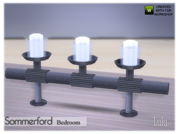 Sims 4 — Sommerford Bedroom Decor Candle Holder by Lulu265 — Sommerford Bedroom Decor Candle Holder
