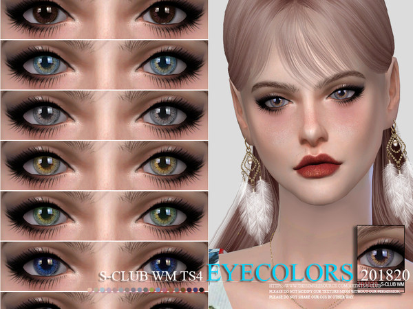 Sims 4 — S-Club WM ts4 Eyecolors 201820  by S-Club — Eyecolors, 10 swatches, hope you like, thank you.
