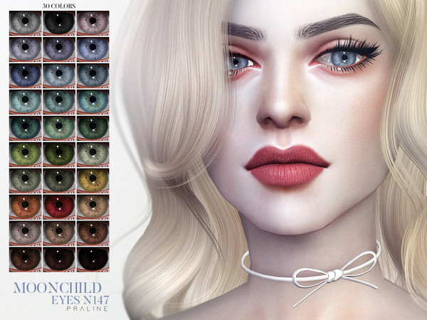 Sims 4 — Moonchild Eyes N147 by Pralinesims — Eyes in 30 colors.