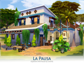 Sims 4 — La Pausa by Lhonna — La Pausa is small house, excellent for a vacation house or for take a break between
