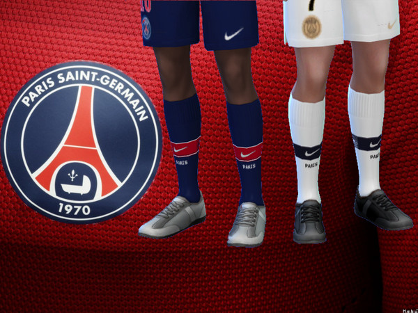 Sims 4 — Paris Saint-Germain socks 2018/19 by RJG811 — Paris Saint-Germain socks 2018/19 -Home -Away