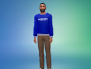 Sims 4 — WESC Crewneck - Spa Day needed by nova1three6 — WESC crewneck (male) 4 colors -red -black -blue -grey Spa Day