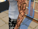 Sims 4 — Detroit Tribal Style Arm Sleeve by WiskeyGhost — I am from Detroit Metro and wanted my own piece of home in Sims