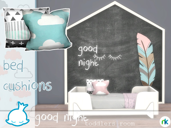 Sims 4 — Nikadema Good Night Cushions by nikadema — No cheats needed Just press "alt" to adjust the