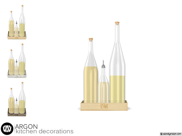 Sims 4 — Argon Oils Tray by wondymoon — - Argon Kitchen - Oils Tray - Wondymoon|TSR - Creations'2018
