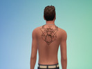 Sims 4 — Geometric Back Tattoo by Teddisy — This is my first try to make some geometric tattoos, let me know if there's