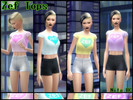 Sims 4 — Zef Tops by Nita_hc — After a long time I have returned with these tops that you have asked me many times from