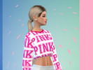 Sims 4 — Aspen Top PINK Recolor - Mesh needed by misse2miss — 3 Pink Sweaters. 