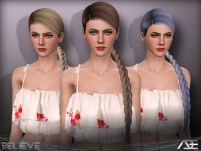 Sims 3 — Ade - Believe by Ade_Darma — New Hair Mesh No Morph all Bones assigned All LODs