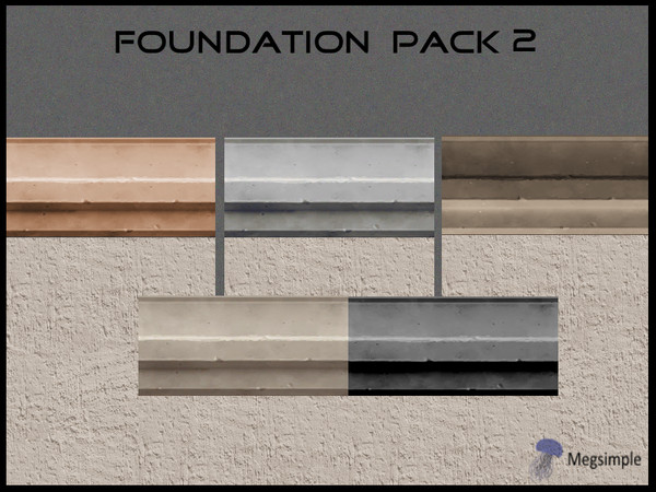 Sims 4 — Foundation Pack 2 by megsimple2 — 5 Trim color options