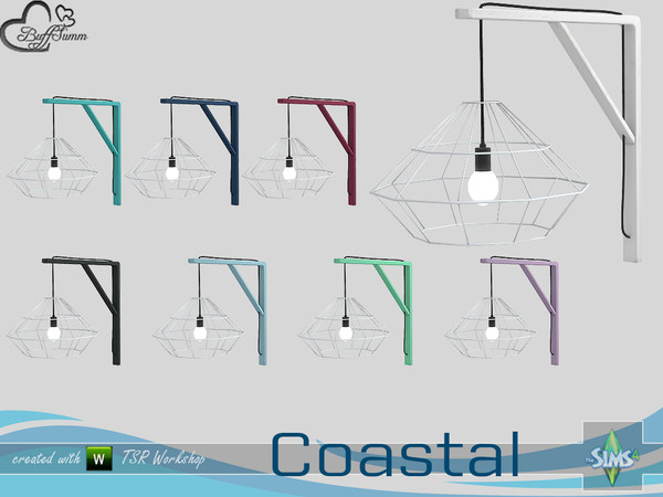 Sims 4 — Coastal Living Wall Lamp by BuffSumm — Part of the *Coastal Living Set* Created by BuffSumm @ TSR