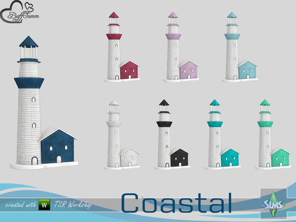 Sims 4 — Coastal Living Deco Lighthouse v2 by BuffSumm — Part of the *Coastal Living Set* Created by BuffSumm @ TSR