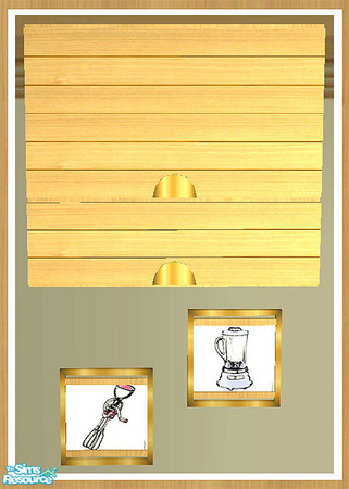 Sims 2 — MAXIMO Wall Cabinet - Pictures by simtomatic — This file recolours the pictures only. You will need the master