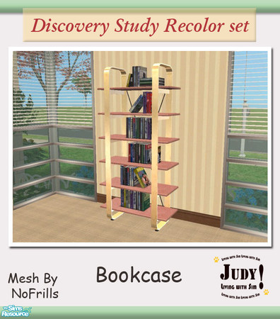 Sims 2 — Judy Discovery Pink - Bookcase by judyhugsnoopy — Do you want another color for your Sim Teen? Why not ;) Lovely