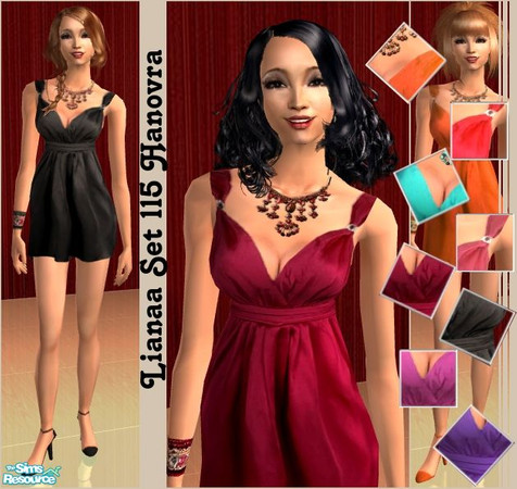 Sims 2 — Set 115 Hanovra by Lianaa — Hanovra - Babydoll in 8 colours