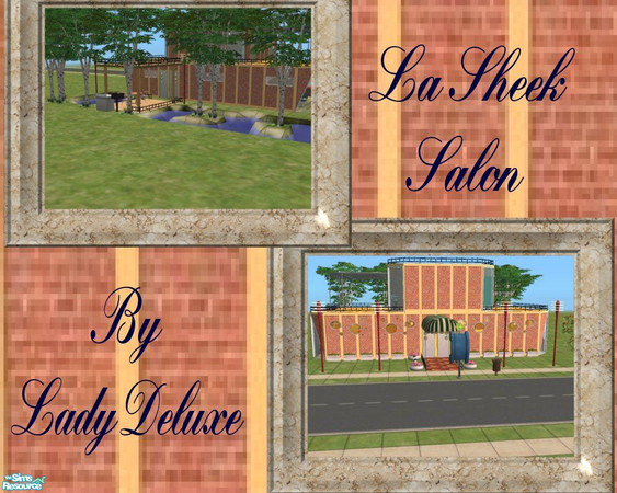 Sims 2 — La Sheek Salon by LadyDeluxe — A modern salon for the modern sims. Expert stylists on site.
