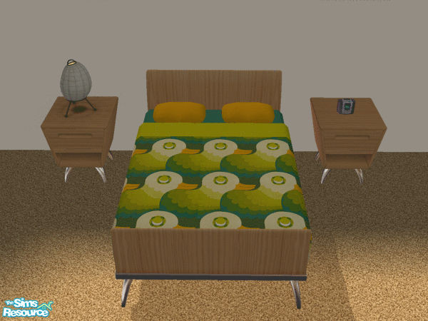 Sims 2 — Retro Ducks Bedding by s00z — 
